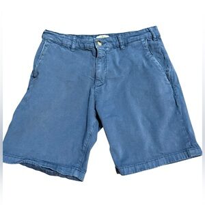 Marine Layer Blue Cotton Chino Shorts Men’s Size 32 Casual Summer Style
